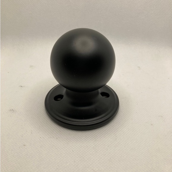 Copper Creek BK2090BC Ball Knob Dummy Function Door Knob, 1 Pack, Black - Picture 3 of 8